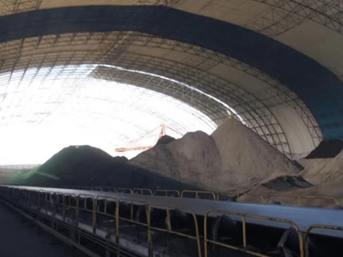 定州煤棚料仓网架